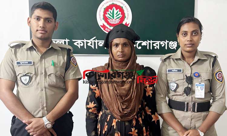 কিশোরগঞ্জে ১০০০ পিস ইয়াবাসহ নারী আটক
