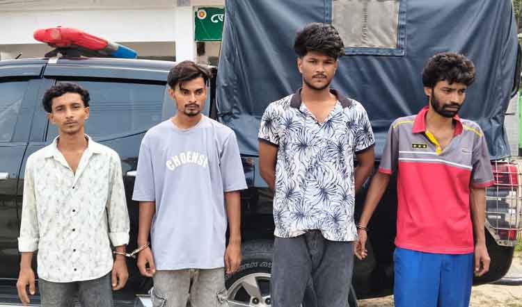 কিশোরগঞ্জে চোলাই মদ ও গাঁজা খাওয়ার সরঞ্জামসহ আটক চারজনের জেল-জরিমানা
