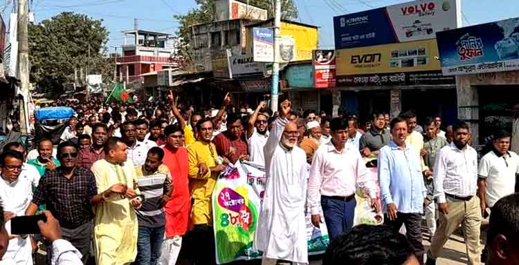 যুবদলের প্রতিষ্ঠাবার্ষিকীতে পাকুন্দিয়ায় আনন্দ মিছিল