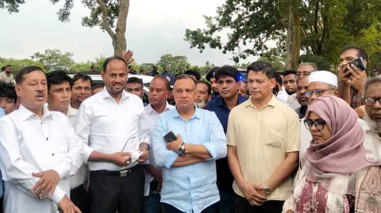 কটিয়াদীতে প্রধানমন্ত্রীর সফরকে সামনে রেখে অনুষ্ঠানস্থল পরিদর্শনে দুই প্রতিমন্ত্রী